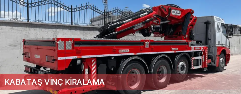 Kabataş İlçemi Vinç Kiralama